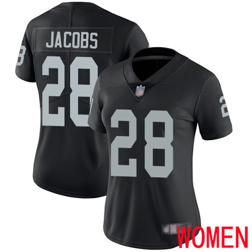 Oakland Raiders Limited Black Women Josh Jacobs Home Jersey NFL Football 28 Vapor Untouchable Jersey